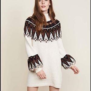 Free People Scotland Sweater Mini Dress